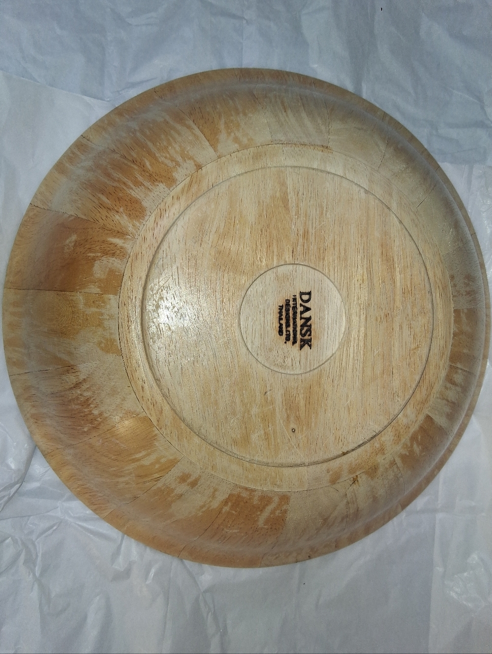 Vintage Dansk Large 14" Wooden Salad Bowl